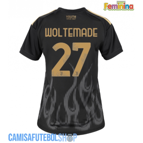 Camisa de time de futebol Juventus Nick Woltemade #27 Replicas 3º Equipamento Feminina 2026-27 Manga Curta
